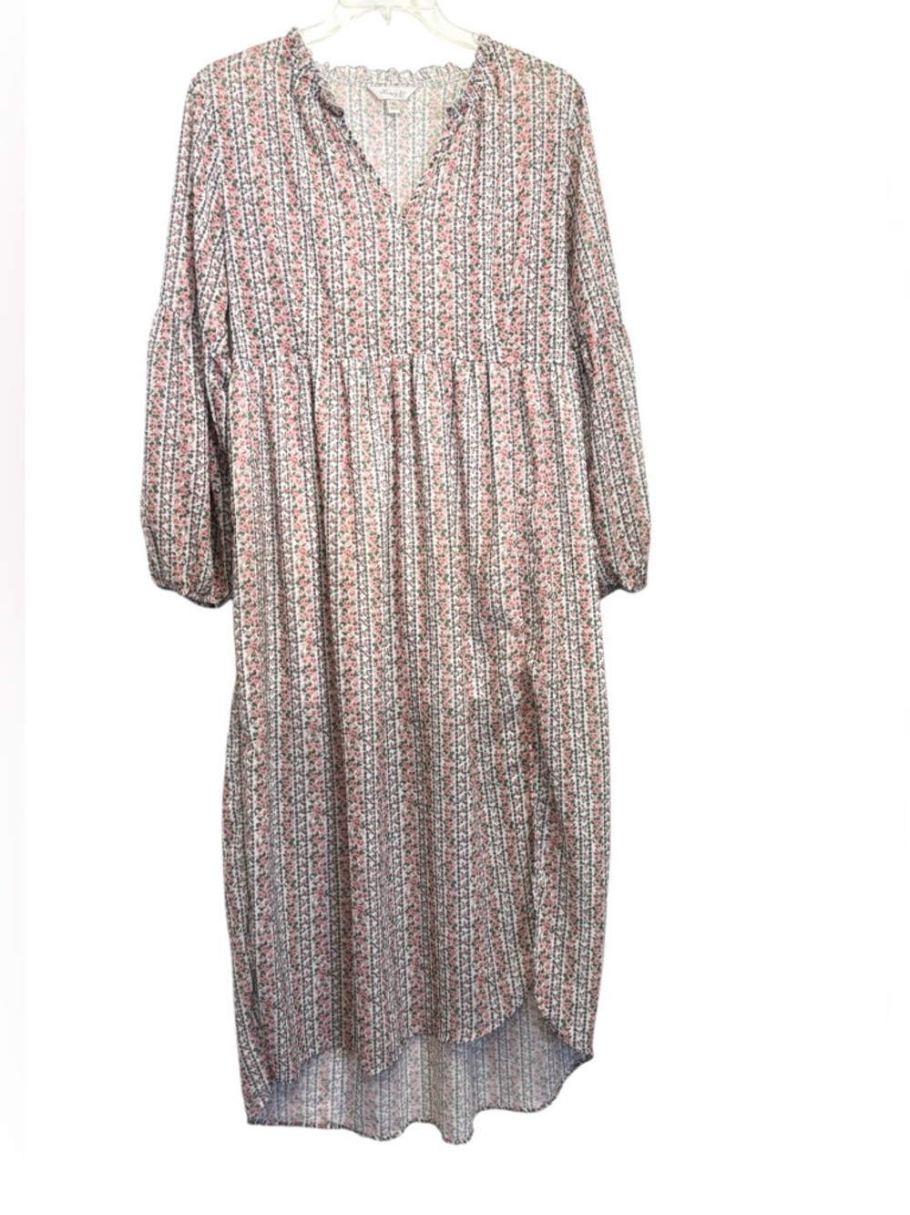 Boho Floral Midi Dress Honey & T  Dress Size XL
